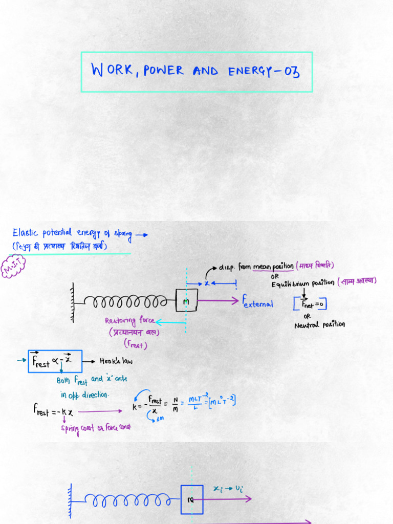 Lecture-28 __ Work,Power & Energy Part-03_9140056772-Invert | PDF