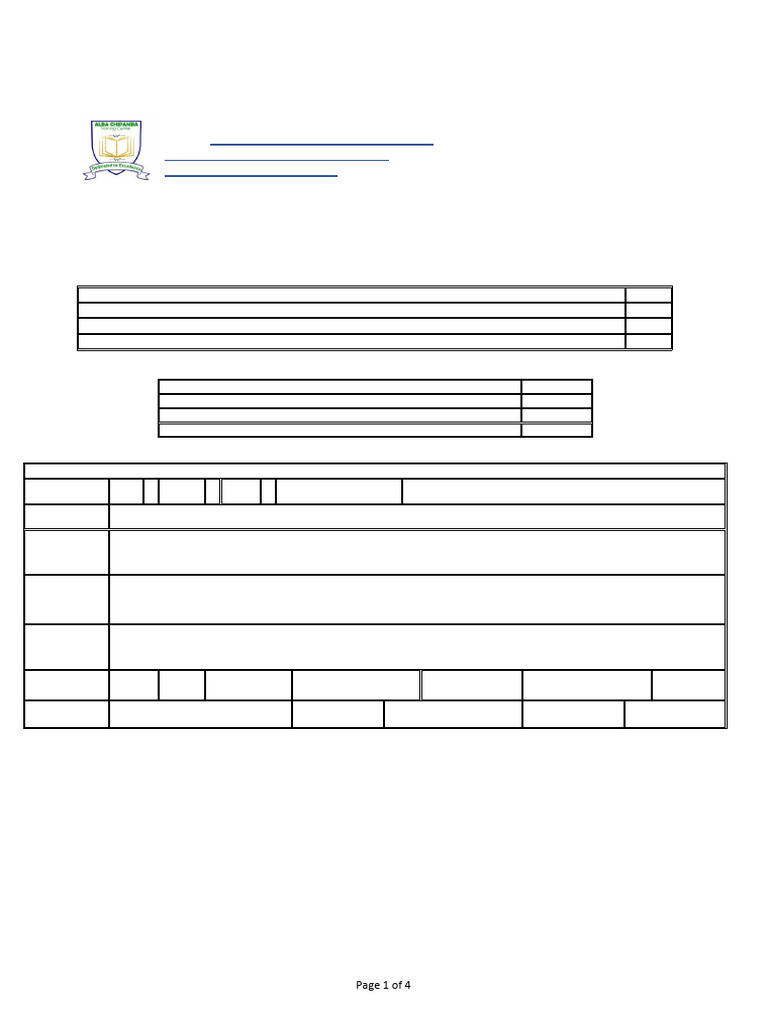 ACTC Application Form for Nursing Programs | PDF