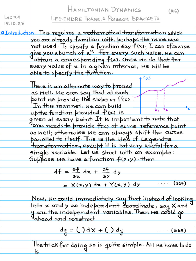 Hamiltonian Dynamics and Poisson Brackets | PDF | Hamiltonian Mechanics ...