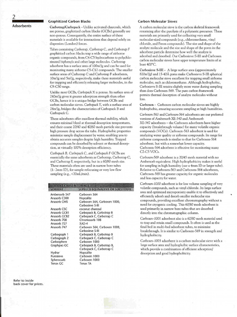 7. Absorbents | PDF