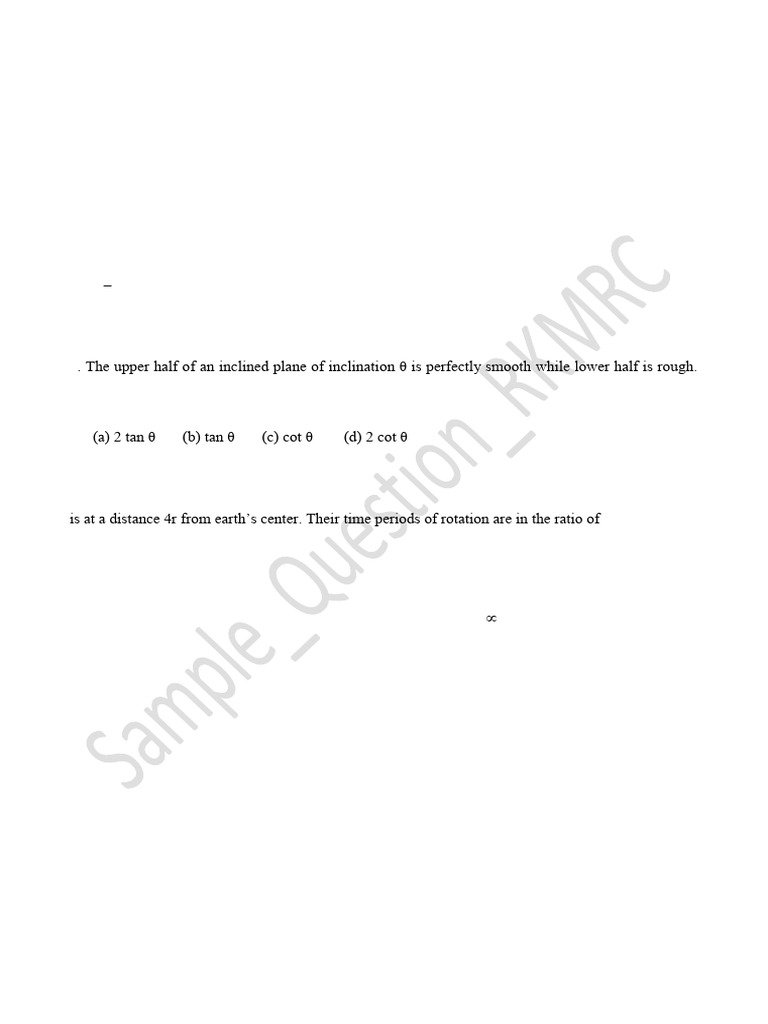 Sample Question Physics | PDF | Amplifier | Refractive Index