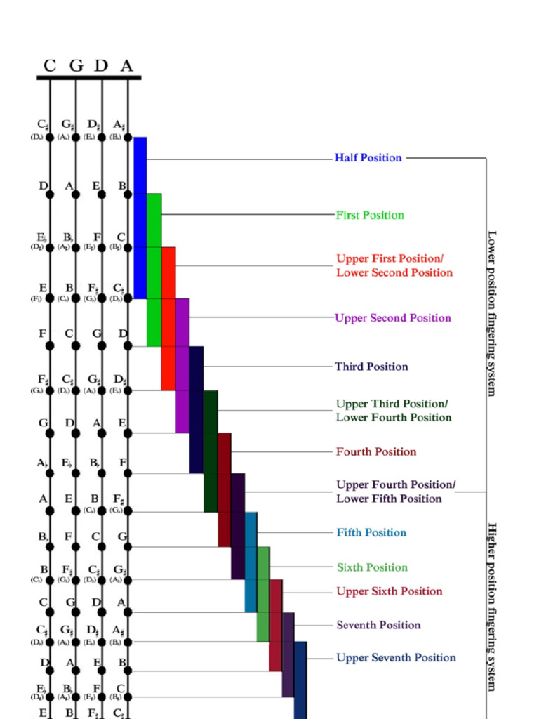 Cello Finger Chart | PDF