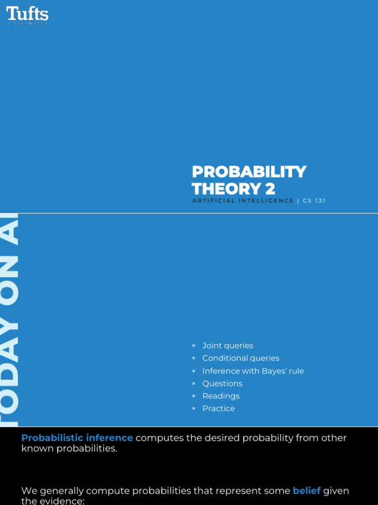 Probabilistic Inference in AI | PDF | Sensitivity And Specificity ...