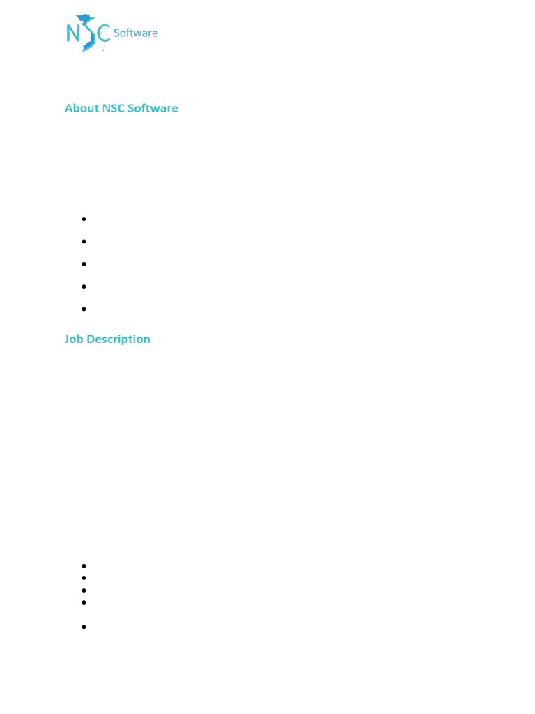 46.2. Senior Full-Stack (Reactjs - .Net) Developer - NSC Software | PDF ...