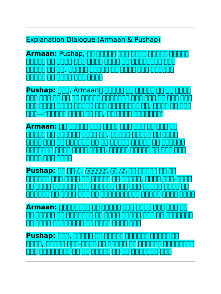 Dialogue For Hindi | PDF