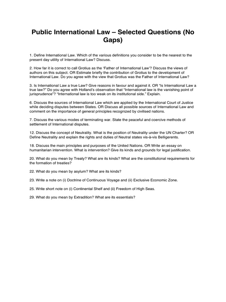 PIL Imp Question | PDF