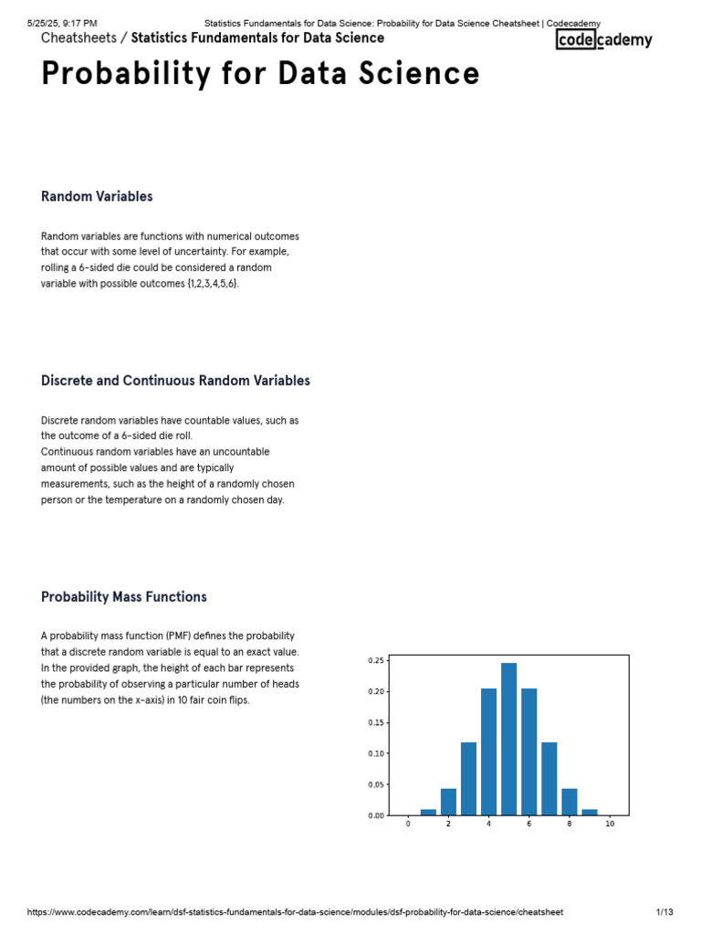 Statistics Fundamentals For Data Science - Probability For Data Science ...