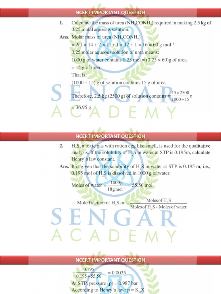 NCERT Important Questions Guide | PDF