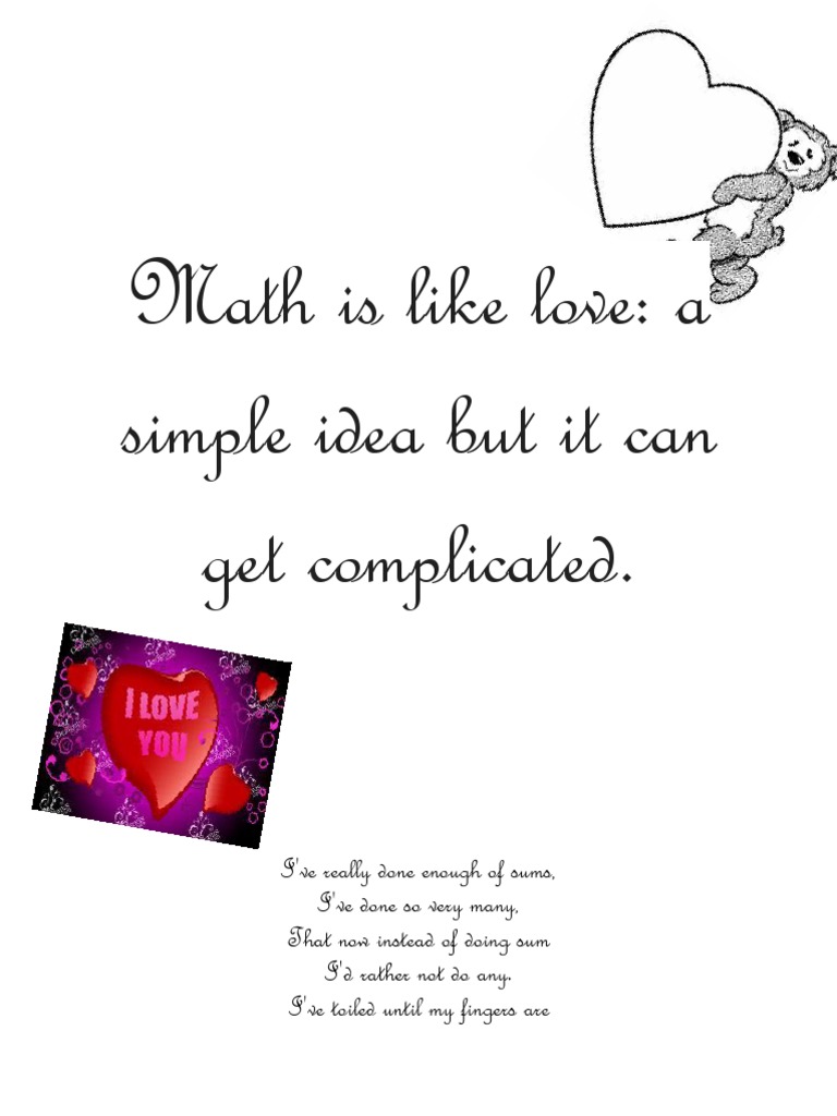 Love and Complicated Math | PDF | Self-Improvement