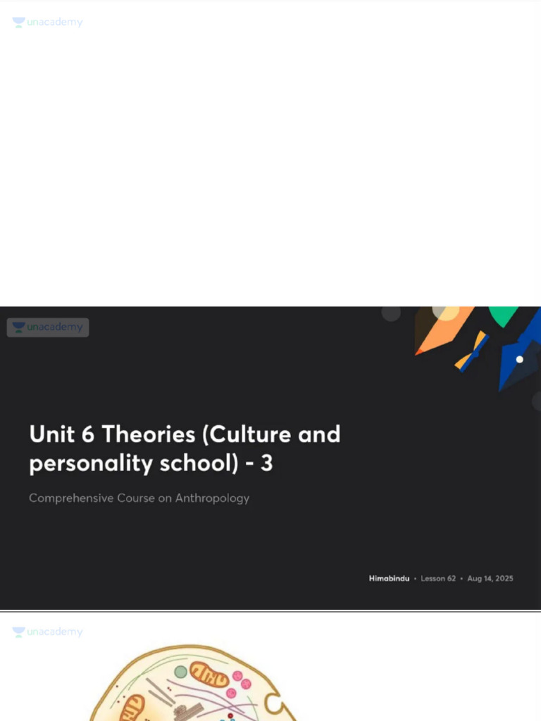 Unit 6 Theories Culture and Personality School 3 With Anno | PDF