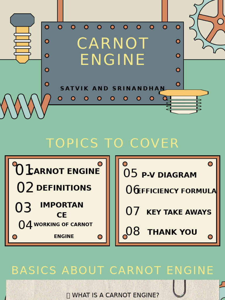 Understanding the Carnot Engine Basics | PDF | Heat | Temperature