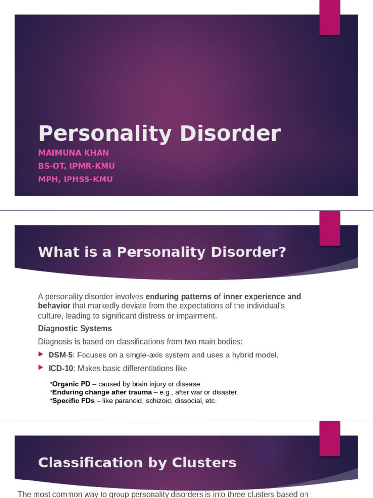 Understanding Personality Disorders | PDF | Personality Disorder ...