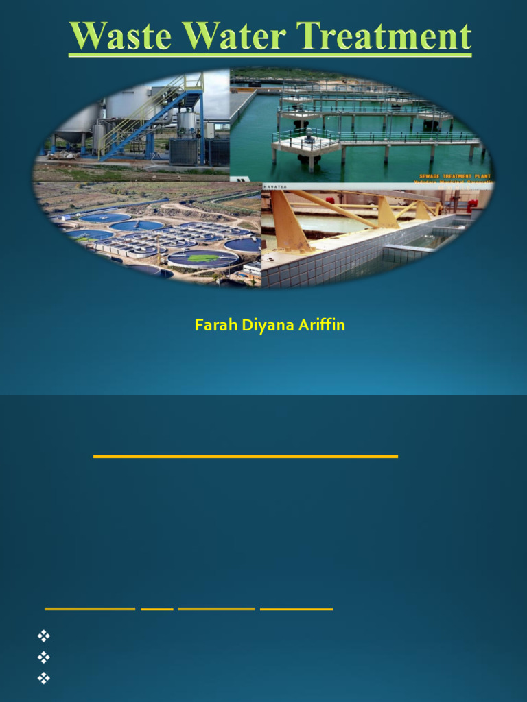 Wastewater Treatment Processes Explained | PDF | Sewage Treatment ...