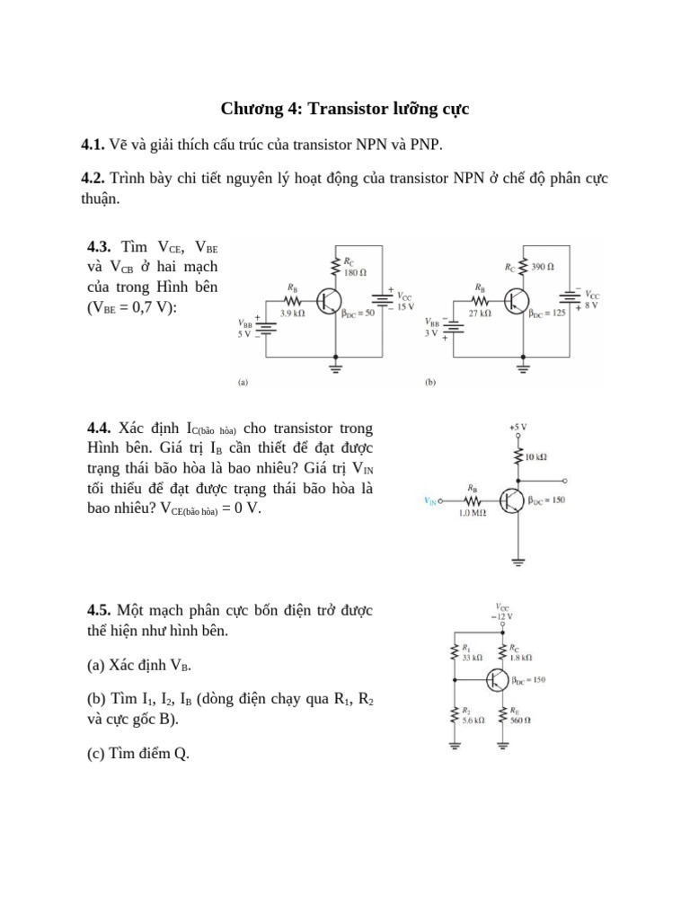 BaiTap - Chuong 4 - 2024-2025 | PDF