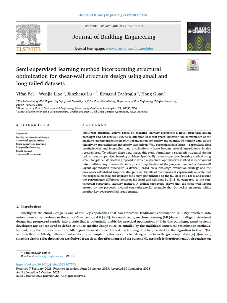 Semi-Supervised Learning for Shear-Wall Design | PDF | Machine Learning ...