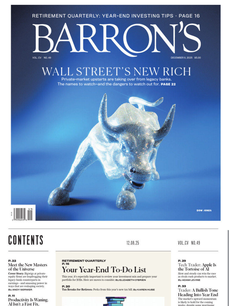 Barrons - December 08, 2025 | PDF | Life Annuity | Insurance