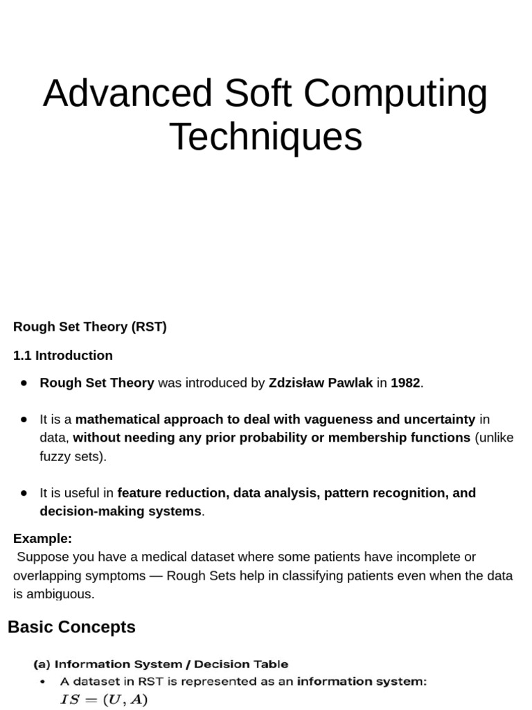 Advanced Soft Computing Techniques Overview | PDF | Support Vector ...