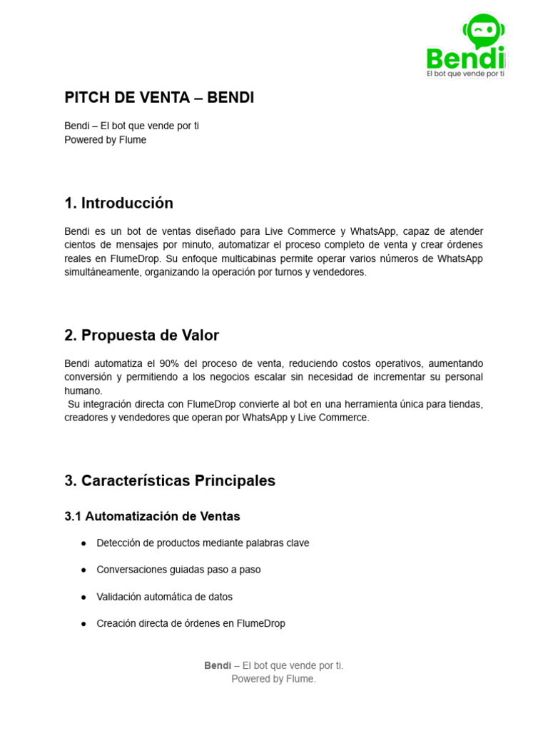 Bendi: Bot de Ventas para WhatsApp | PDF | Internet Bot | Informática