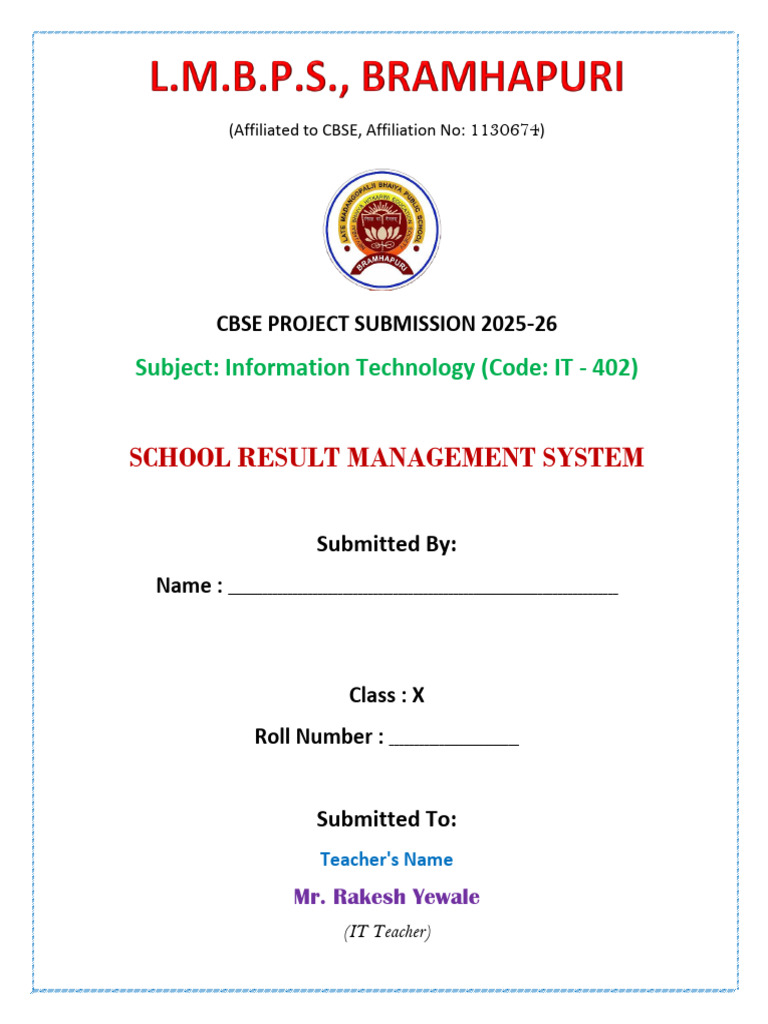 IT Project Color Page New | PDF | Databases | Information Science