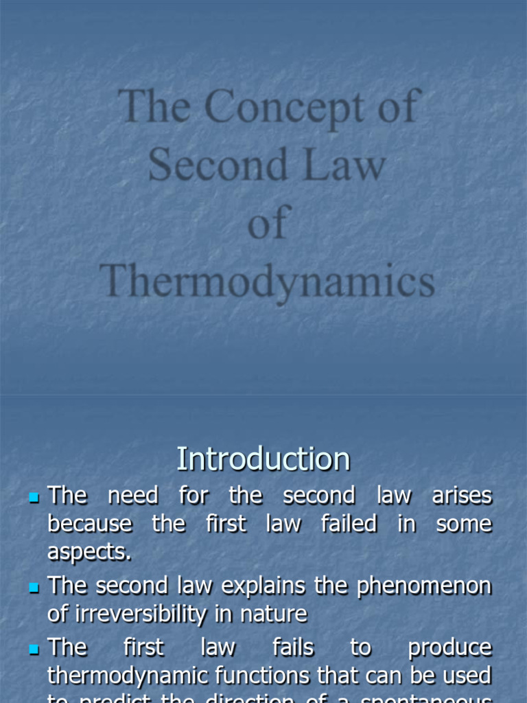 3 Second Law of Thermodynamics | PDF | Second Law Of Thermodynamics | Heat