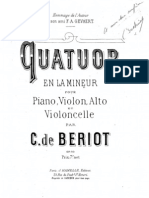 Cuarteto en A Menor Op. 50 Para Viola, Cello y Piano de Beriot