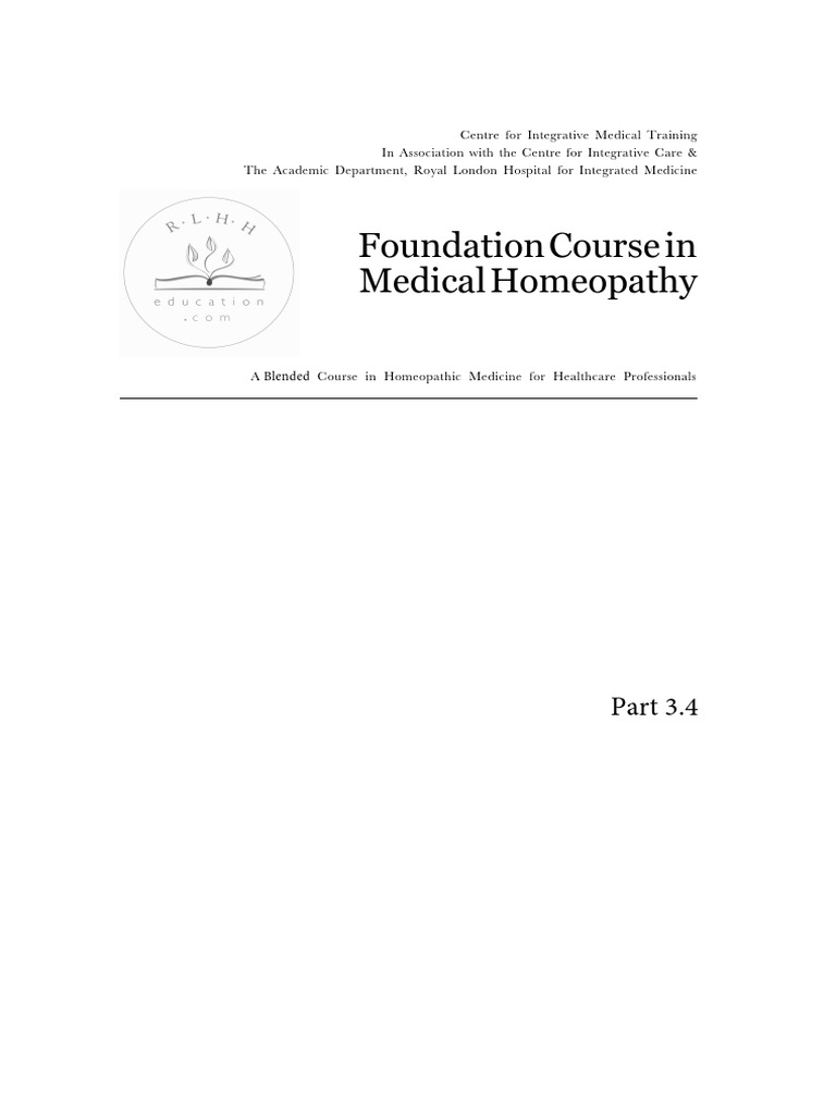 Homeopathy: Constitution and Typology Explained | PDF | Homeopathy