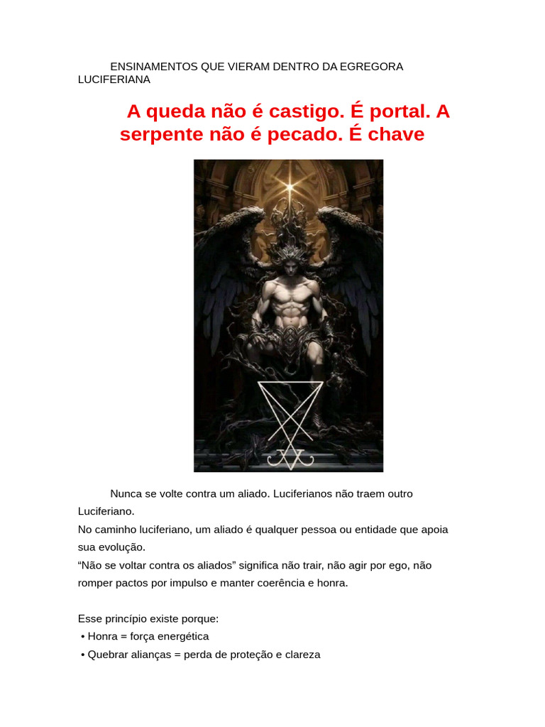 Princípios da Egrégora Luciferiana | PDF | Yazidis | Pavão