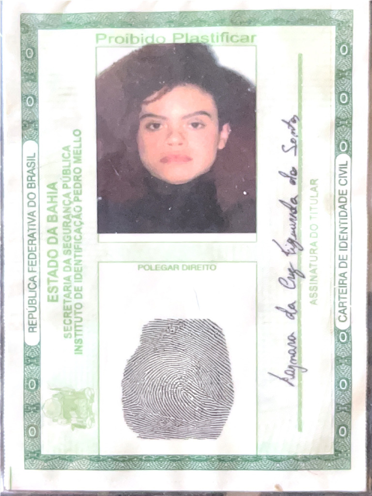 Identidade Frente e Verso | PDF
