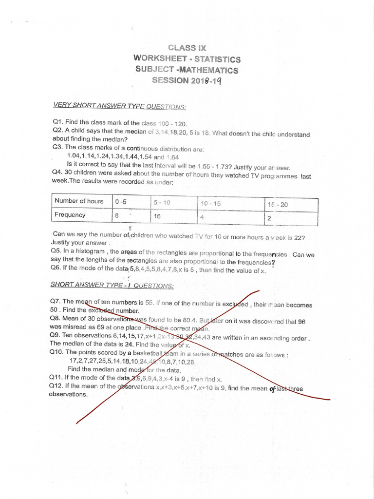 Statisticsclass 9 Maths | PDF
