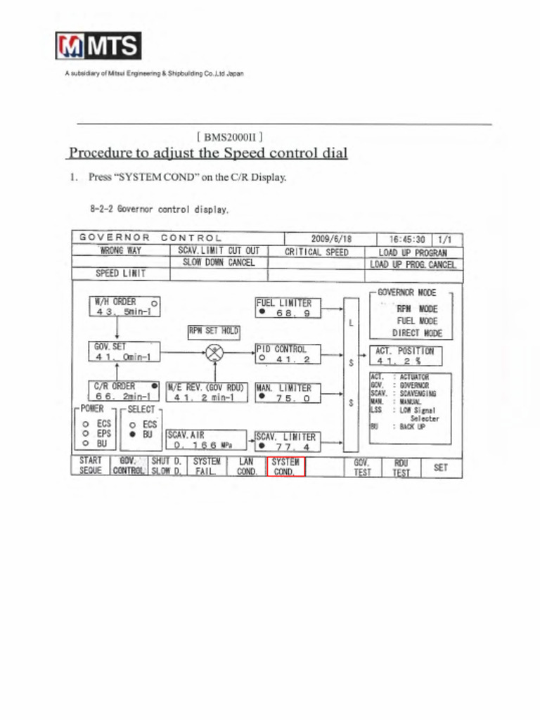 Procedure To Adjust Speed Control Dial BMS2000II | PDF