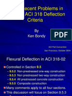 Deflectionproblems in ACI-318