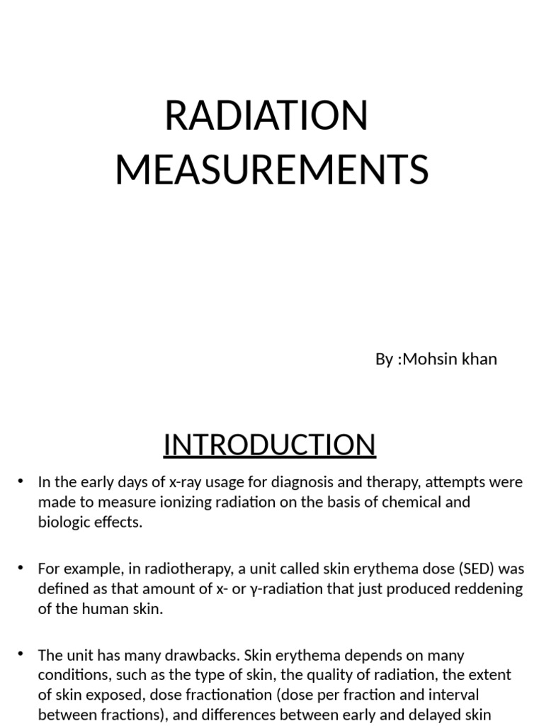 Radiation Measurement Techniques Overview | PDF | Dosimetry | Ionization