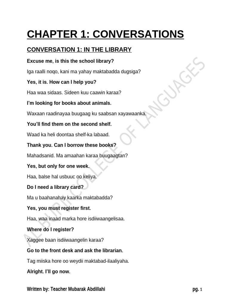 Essential Conversations for Beginners | PDF