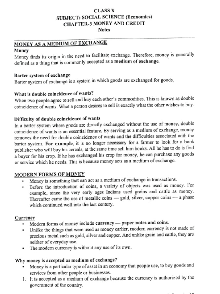 SST Money CH Notes | PDF