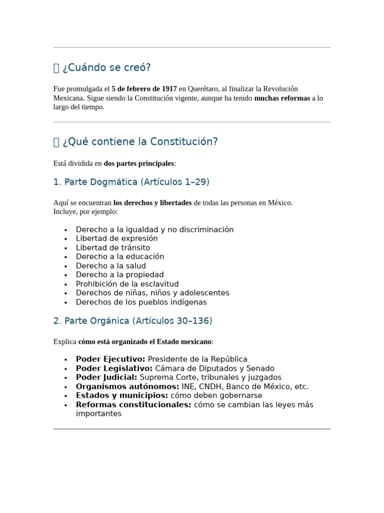Constitución Política de Los Estados Unidos Mexicanos | PDF