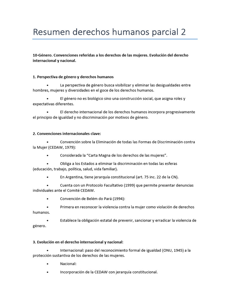 Derechos Humanos y Perspectiva de Género | PDF | Justicia | Crimen y ...