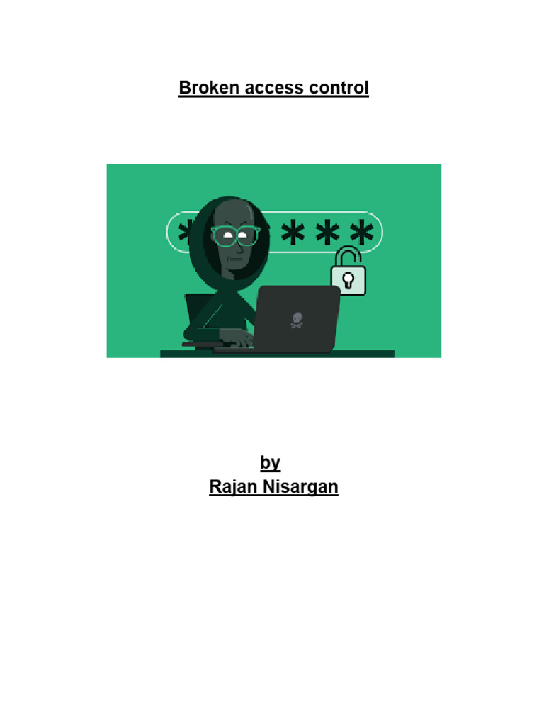 Understanding Broken Access Control Risks | PDF | Access Control | Security