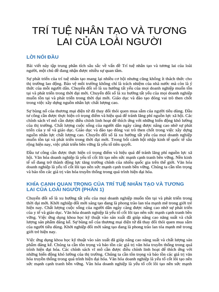 Tailieu 1 Trítuệnhântạ | PDF