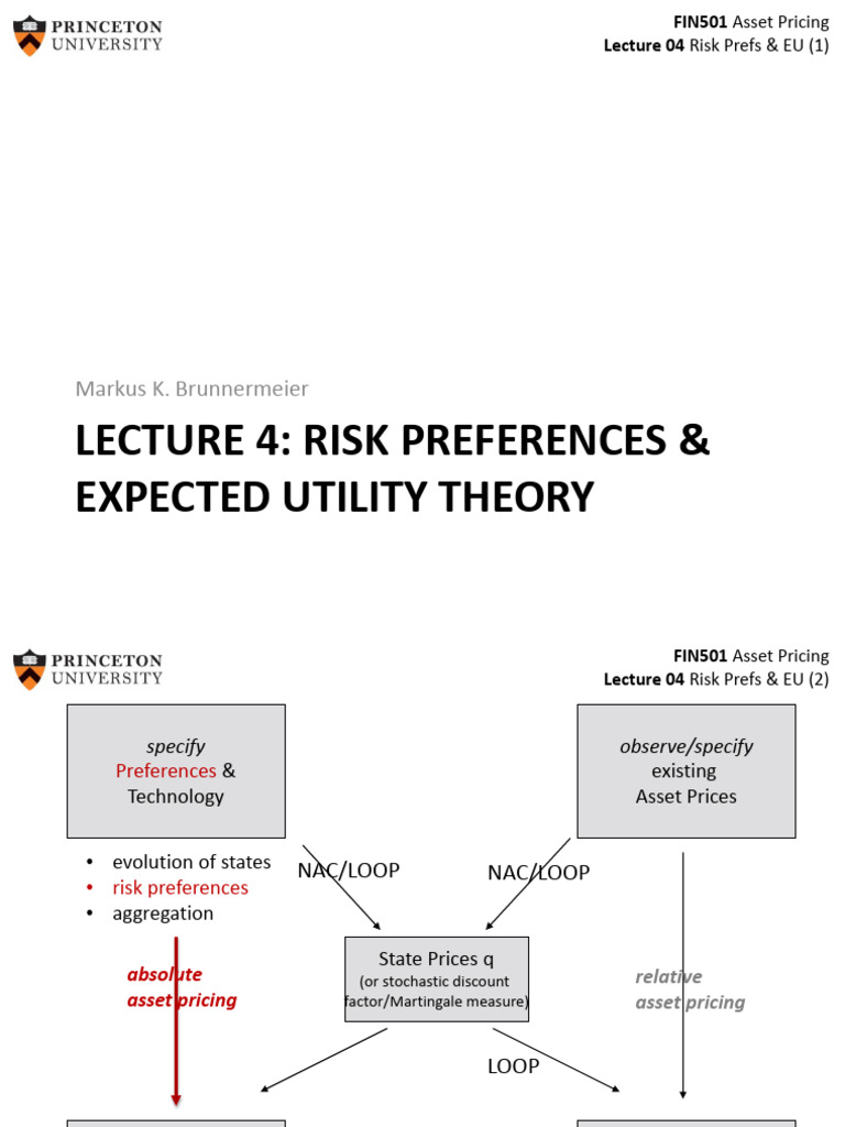 04 Risk Preference and Expected Utility Theory | PDF | Risk Aversion ...
