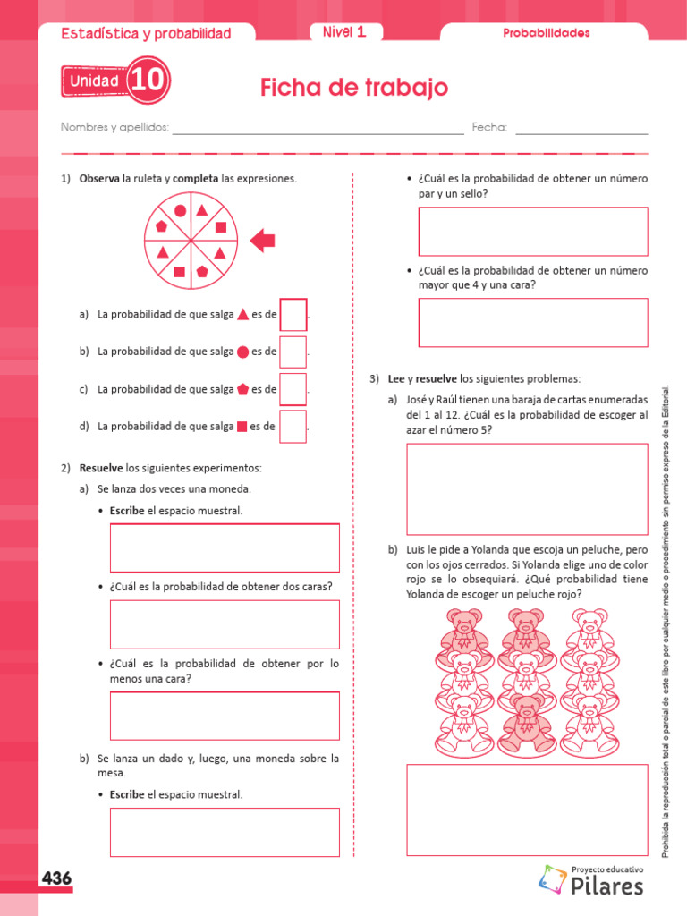 Probab i Lida Des | PDF | Probabilidad | Ruleta