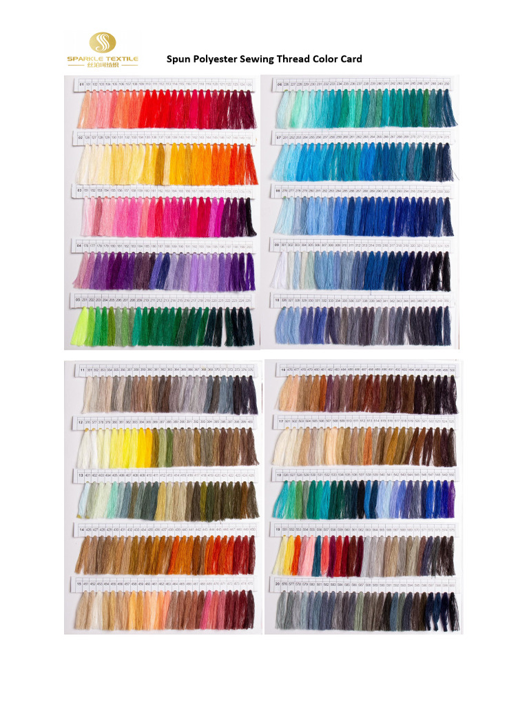 Zhejiang Sparkle Textile Color Card | PDF