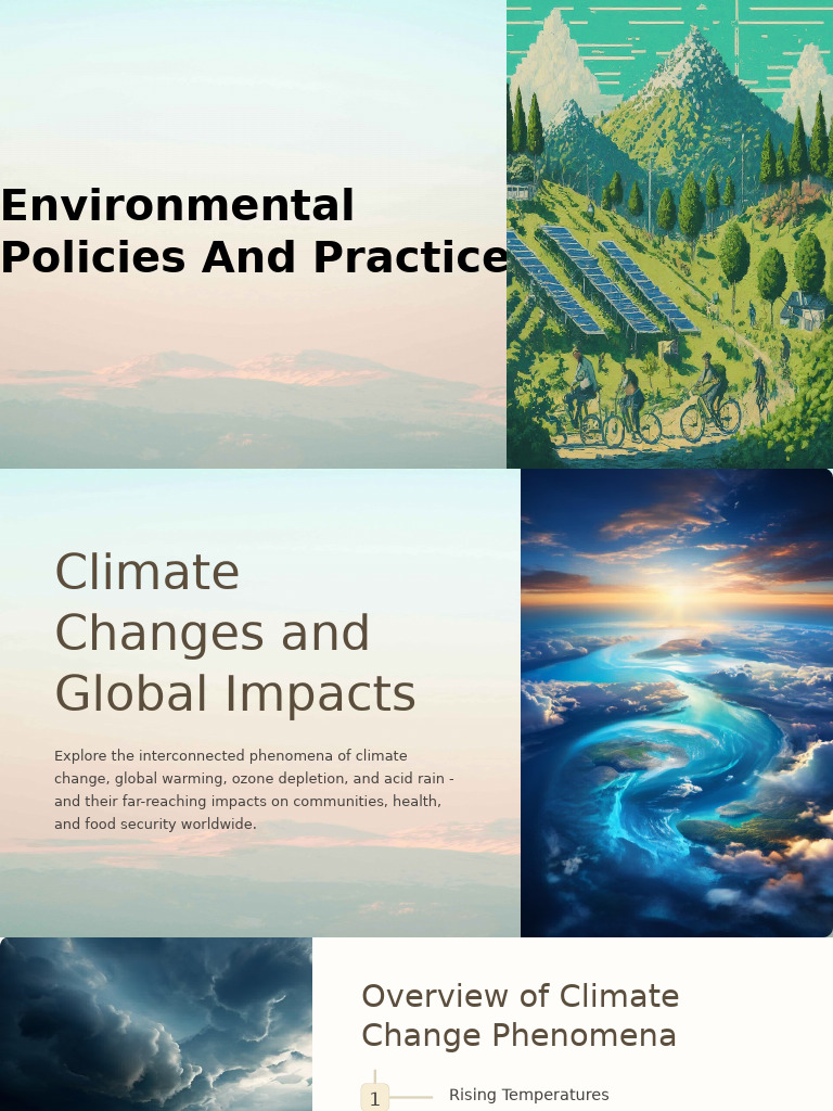 Environmental Policies and Practices | PDF | Climate Change | Climate ...