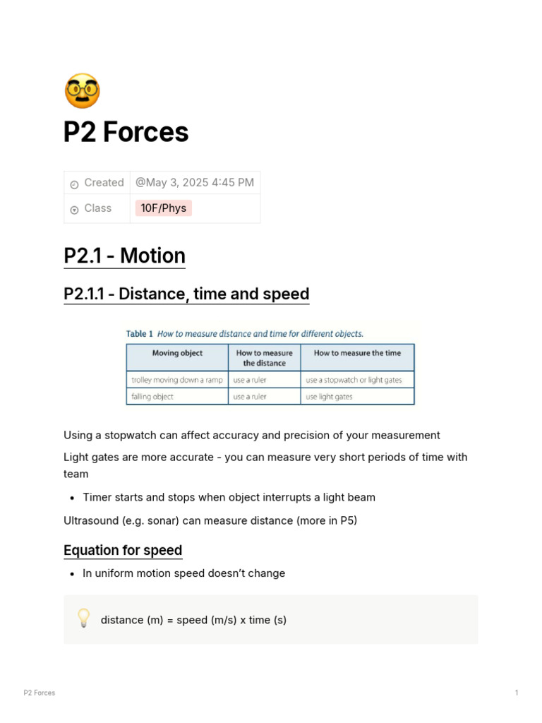 P2 Forces | PDF | Force | Acceleration