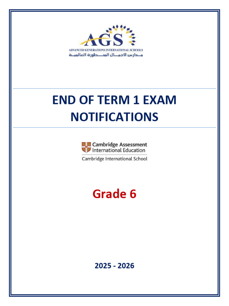 Grade 6 Term 1 Exam Study Guide | PDF | Linguistics