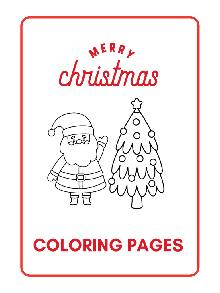 Merry Christmas Coloring Pages | PDF