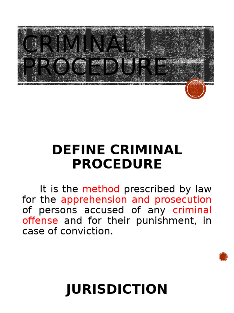 Understanding Criminal Procedure and Jurisdiction | PDF | Plea | Acquittal