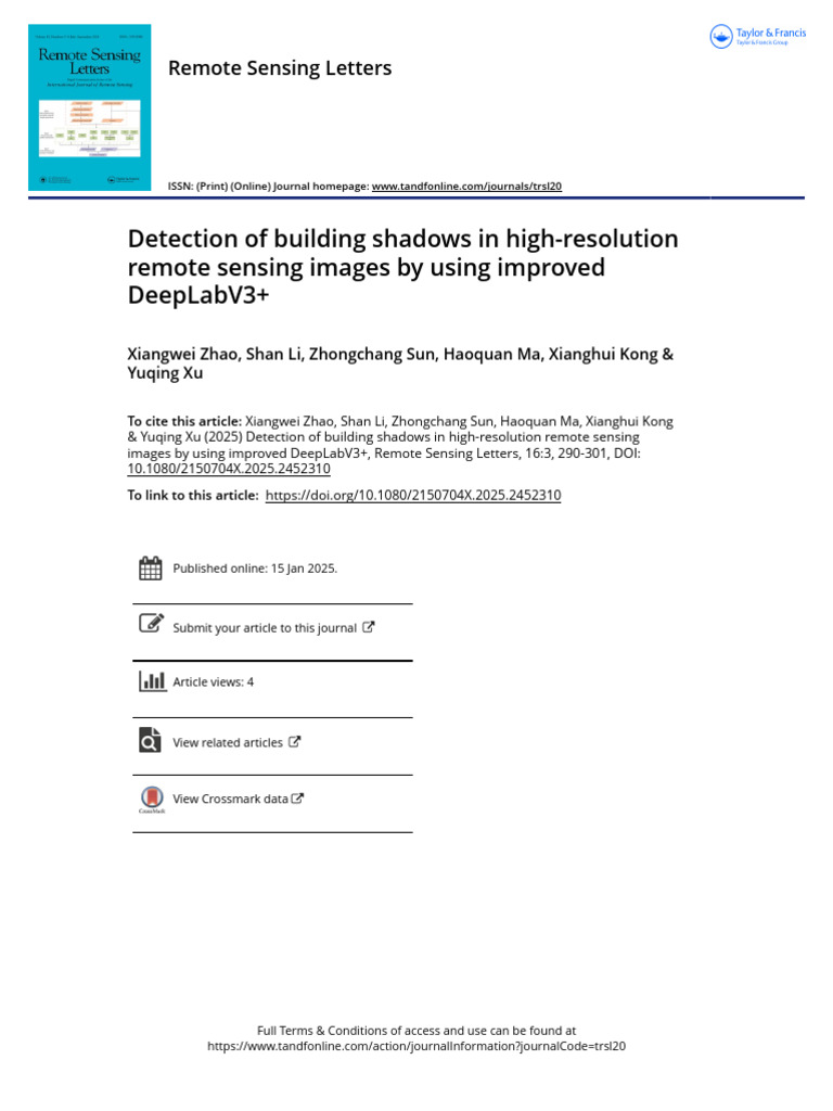 Building Shadow Detection with DeepLabV3+ | PDF | Image Segmentation ...