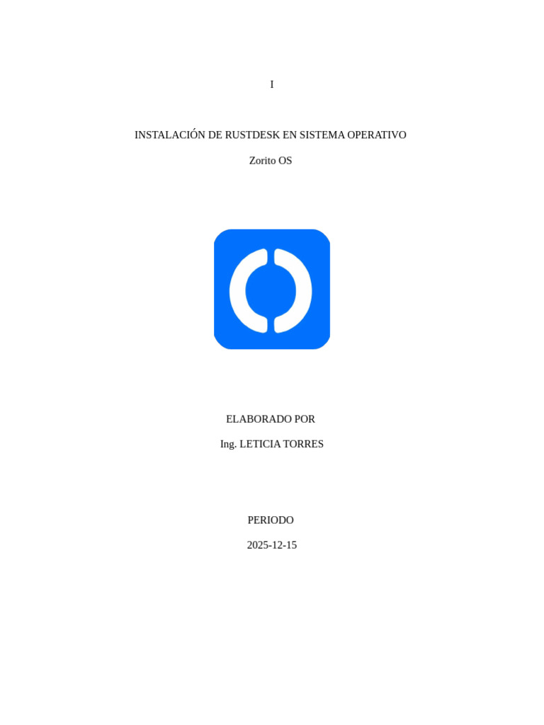 Instalar Rustdesk en Zorin OS | PDF