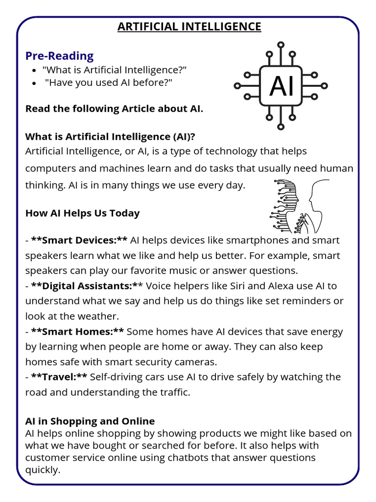 Reading Comprehension Artificial Intelligence | PDF | Artificial ...