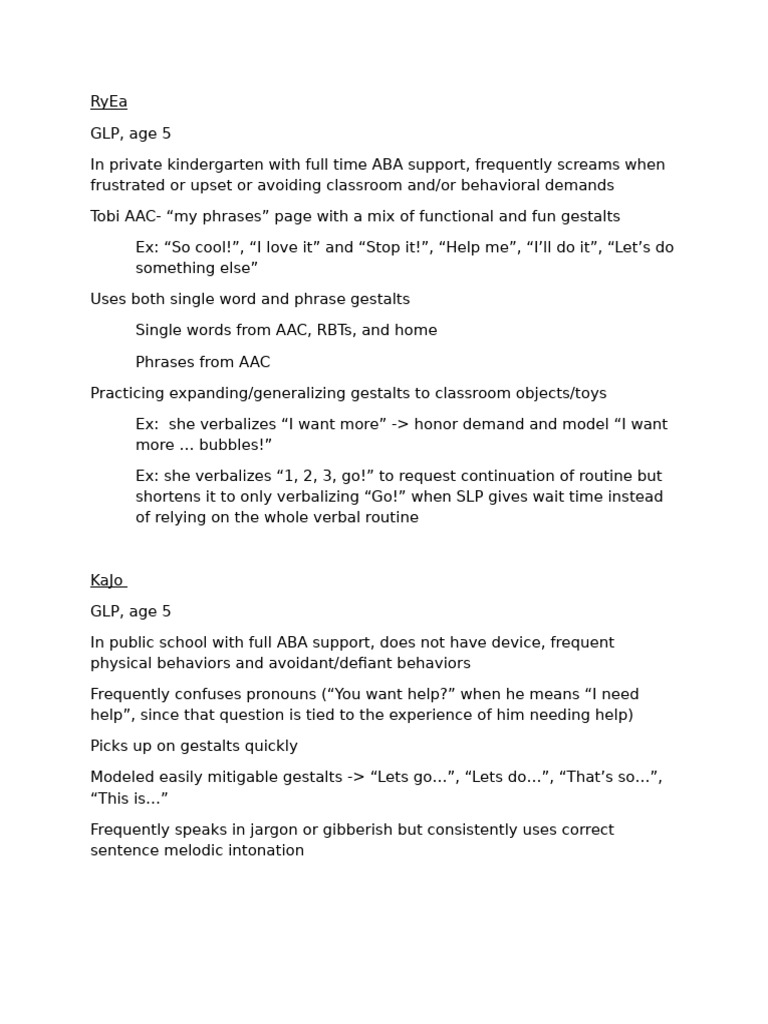 ABA Strategies for Young Children with AAC | PDF